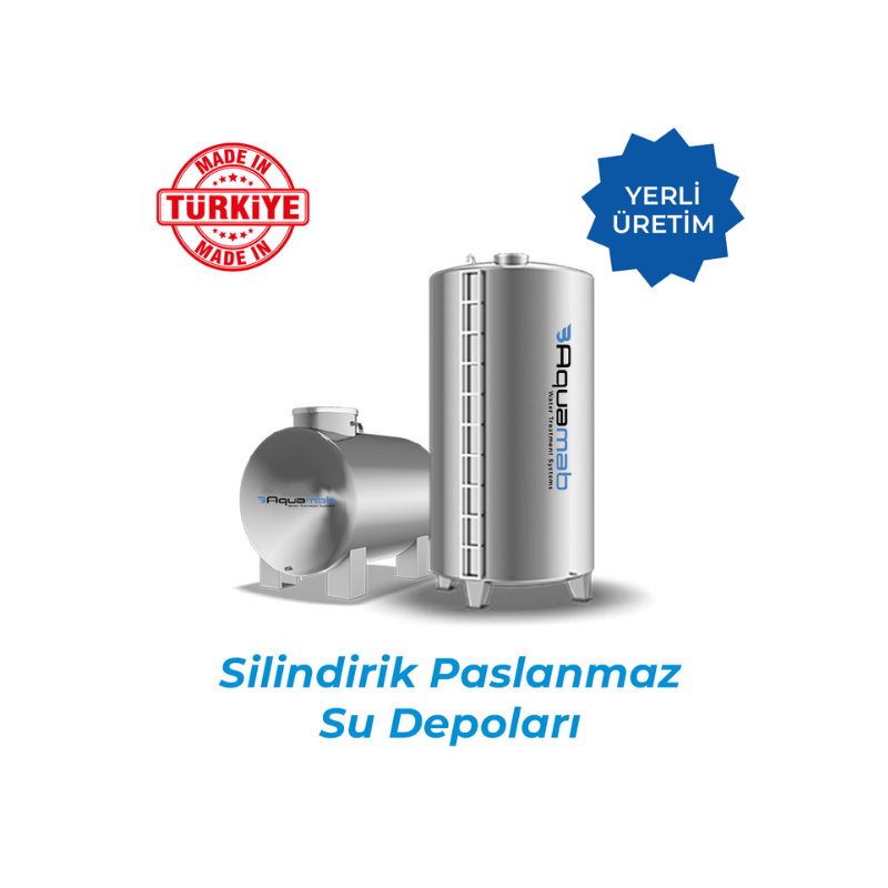 Silindirik Paslanmaz Su Depoları
